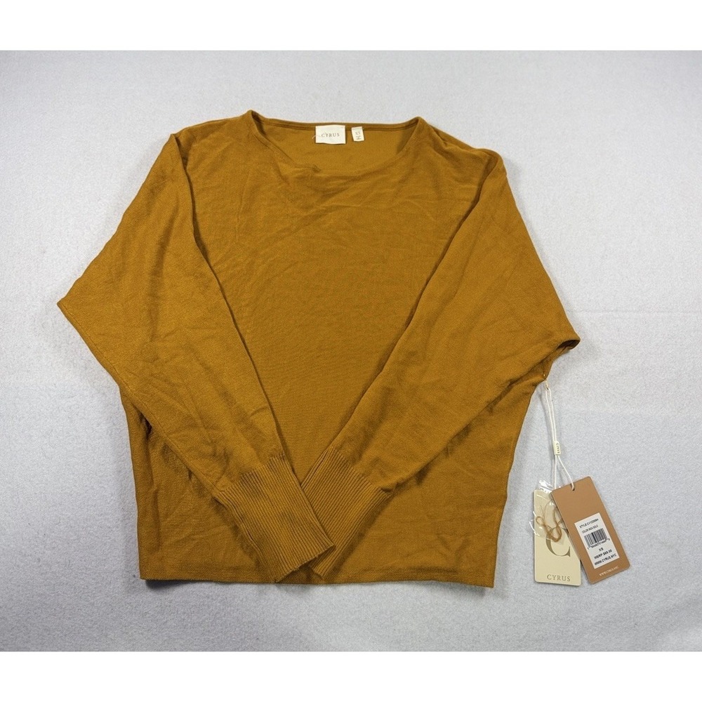 Cyrus Long Sleeve Sweater Womens XS Inca Gold Fall Winter Party NWT